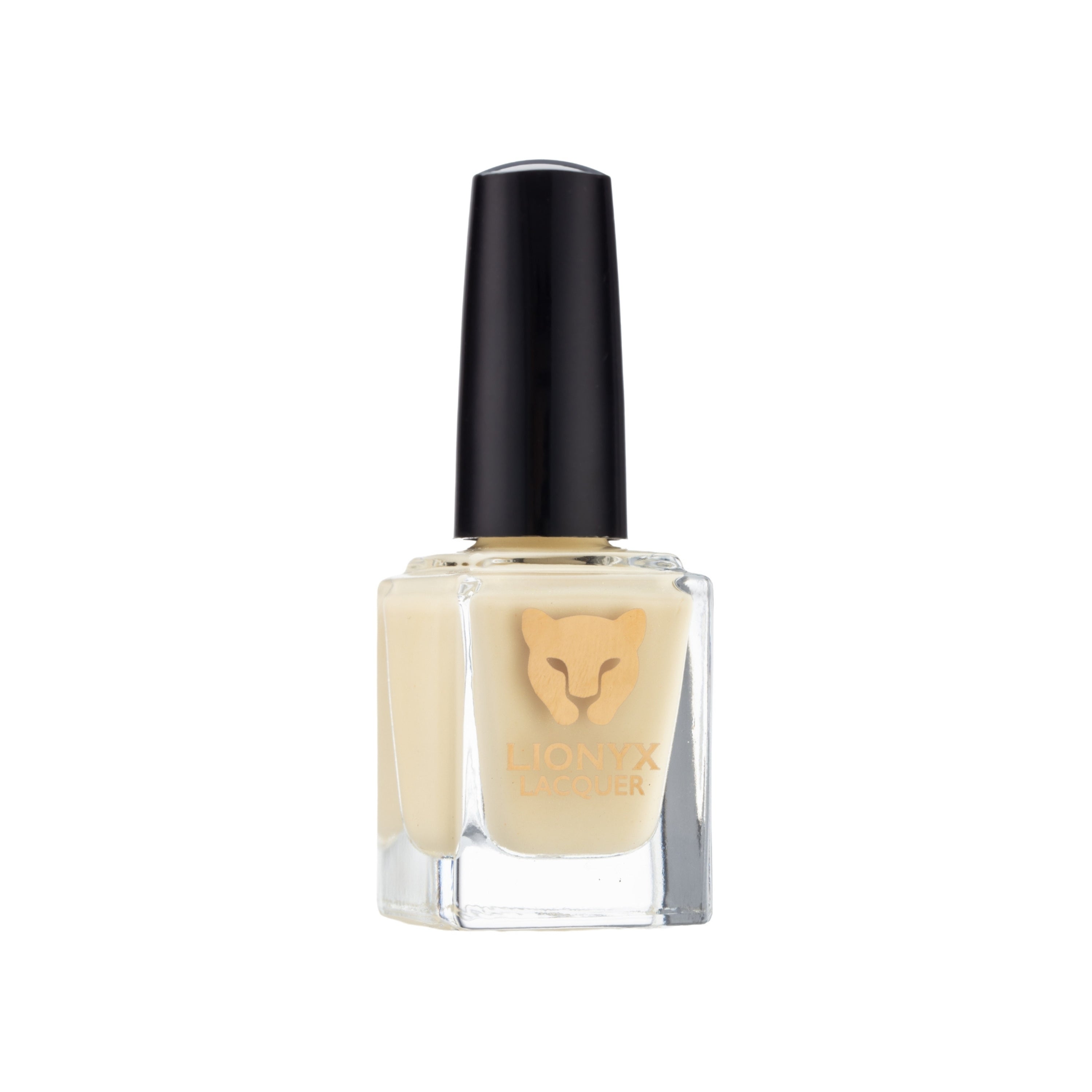 Close-up of BUTTER ME UP by LIONYX Lacquer, a butter yellow crème nail polish.