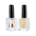 Close-up of TOP IT OFF by LIONYX Lacquer, a quick-dry top coat set featuring glossy and matte finishes.